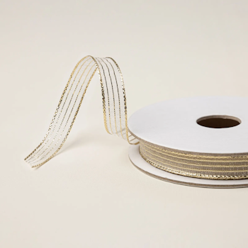 Gold Striped Ribbon at WildWestPaperArts.com