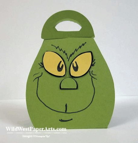 Grinch Curvy Treat Holders at WildWestPaperArts.com