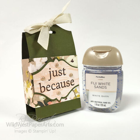 Hand Sanitizer Holder from WildWestPaperArts.com