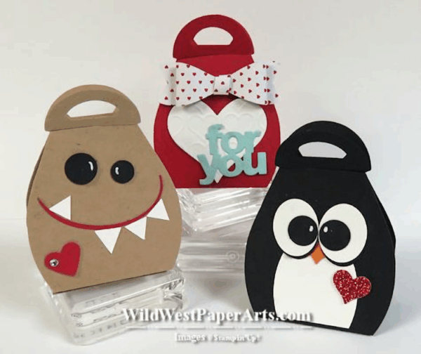 Valentine Curvy Treat Holders at WildWestPaperArts.com 