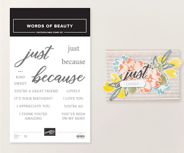 Stampin' Up! Words of Beauty Stamp Set at WildWestPaperArts.com