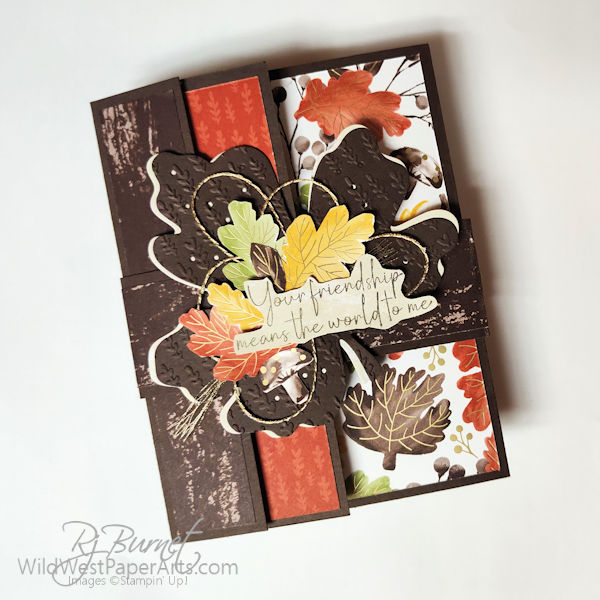 Creative Creases #109: Gathering Leaves Fun Fold from WildWestPaperArts.com