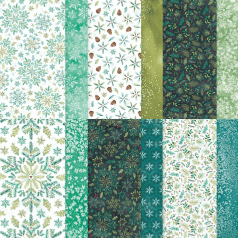 Elegant Pine Snowflakes at WildWestPaperArts.com