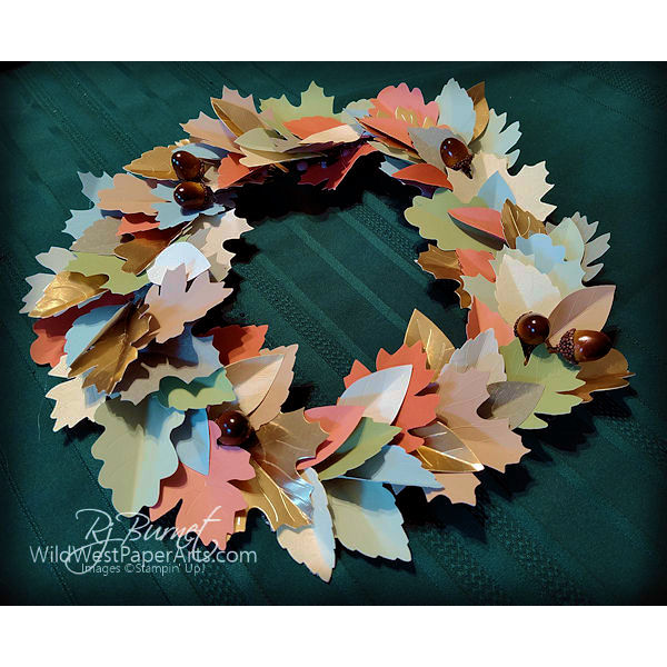 Harvest Home Garland to Wreath from WildWestPaperArts.com