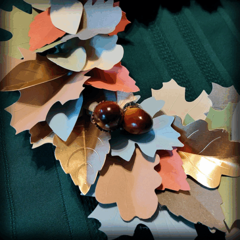 Harvest Home Wreath Close Up from WildWestPaperArts.com