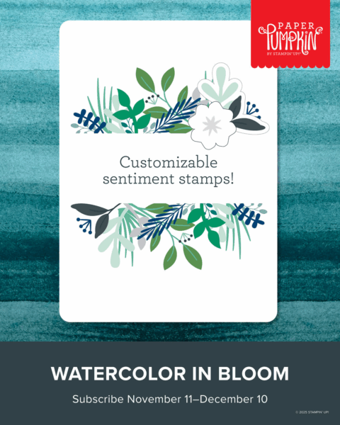 Paper Pumpkin December 2025 Kit Water In Bloom at WildWestPaperArts.com