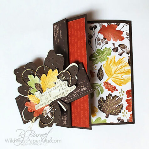 Creative Creases #109: Gathering Leaves Fun Fold from WildWestPaperArts.com