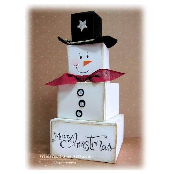 Snowman Sheriff Tower from Rae in Reno at WildWestPaperArts.com
