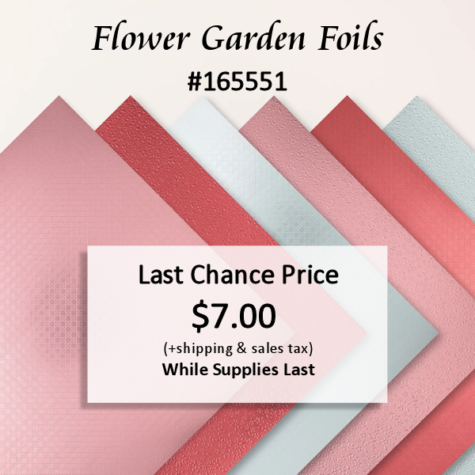 Stampin' Up! Flower Garden Foils Specialty Paper from WildWestPaperArts.com