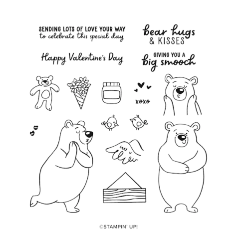 Stampin' Up! Valentine Kisses Stamp Set from WildWestPaperArts.com