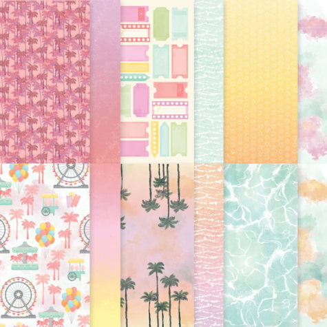 Stampin' Up! Beach Boardwalk Fun DSP at WildWestPaperArts.com