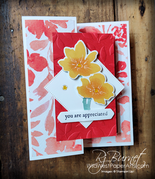 Garden Paradise Fun Fold at WildWestPaperArts.com