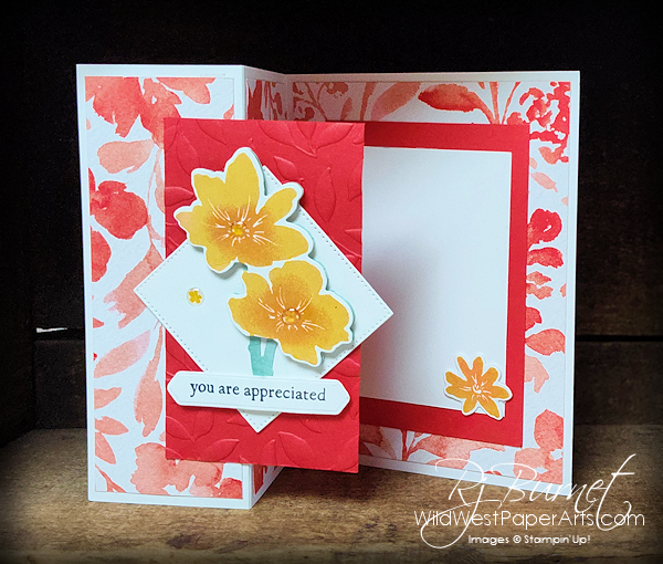 Garden Paradise Fun Fold at WildWestPaperArts.com