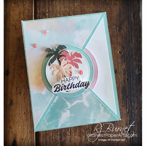 Double Triangle Fold and Stampin' Up! Boardwalk Fun from Wild West Paper Arts
