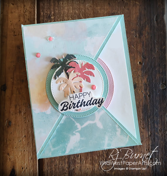 Double Triangle Fold and Stampin' Up! Boardwalk Fun from Wild West Paper Arts