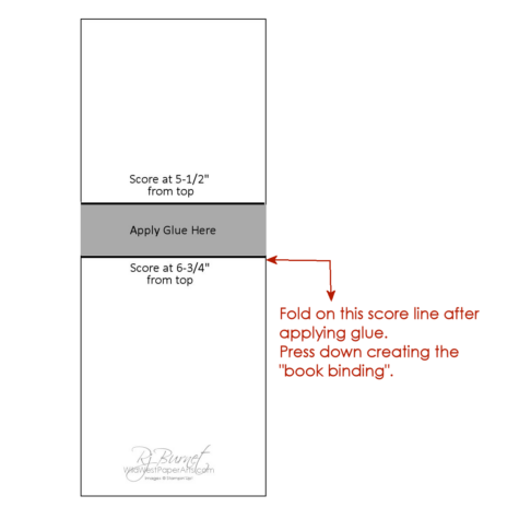 Book Binding Fold Template from WildWestPaperArts.com