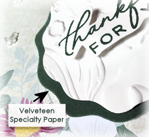 Stampin' Up! Velveteen Specialty Paper at WildWestPaperArts.com