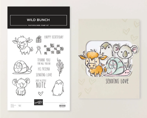 Wild Bunch Stamp Set at WildWestPaperArts.com