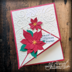 Shimmering Stripes and Pretty Poinsettias at WildWestPaperArts.com
