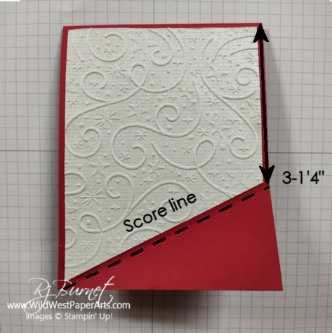 Shimmering Strips Score Line Measurement from WildWestPaperArts.com