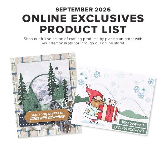 Stampin' Up! Online Exclusives Brochure Sept 2026 at WildWestPaperArts.com