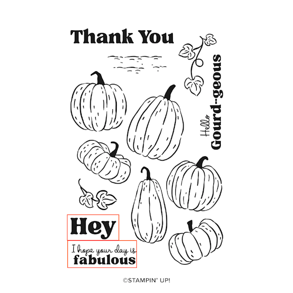 Stampin' Up! Painted Pumpkins Stamp Set at WildWestPaperArts.com