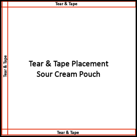 Sour Cream Pouch Tear & Tape placement at WildWestPaperArts.com